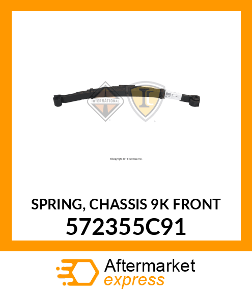 SPRING, CHASSIS 9K FRONT 572355C91