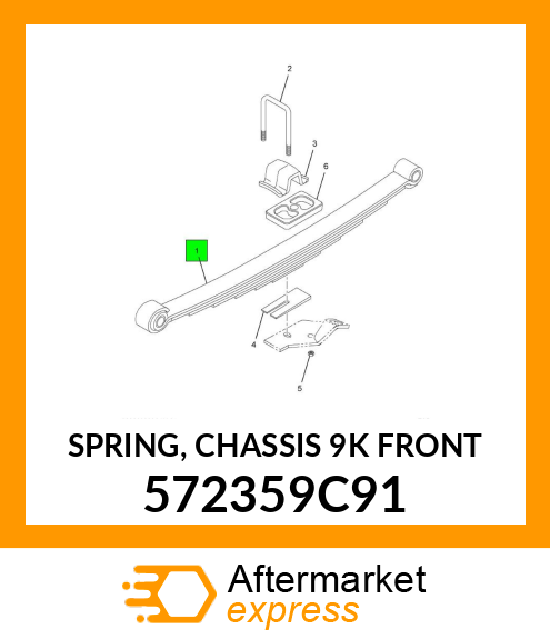 SPRING, CHASSIS 9K FRONT 572359C91