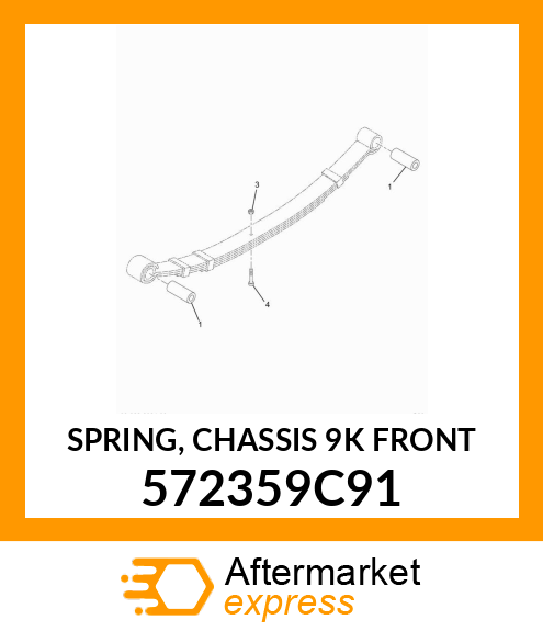 SPRING, CHASSIS 9K FRONT 572359C91