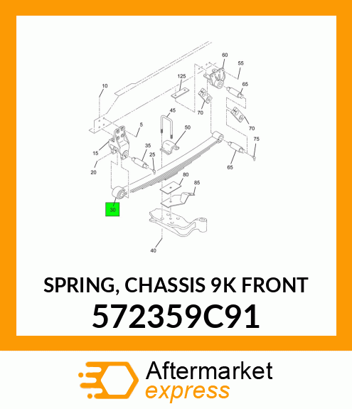 SPRING, CHASSIS 9K FRONT 572359C91