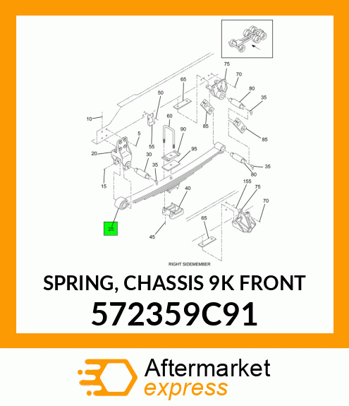 SPRING, CHASSIS 9K FRONT 572359C91