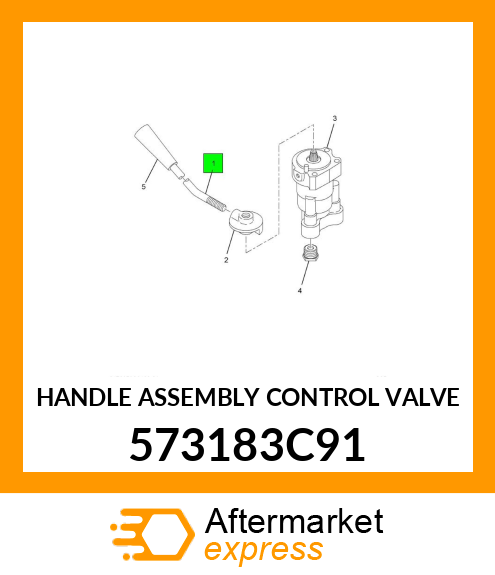 HANDLE ASSEMBLY CONTROL VALVE 573183C91