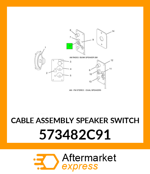 CABLE ASSEMBLY SPEAKER SWITCH 573482C91