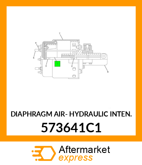 DIAPHRAGM AIR- HYDRAULIC INTEN. 573641C1