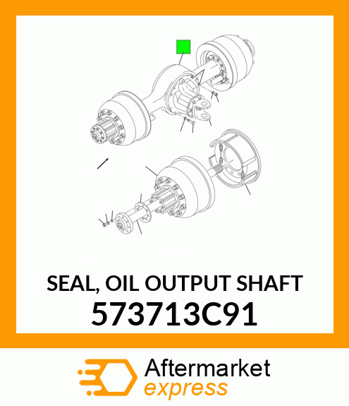 SEAL, OIL OUTPUT SHAFT 573713C91