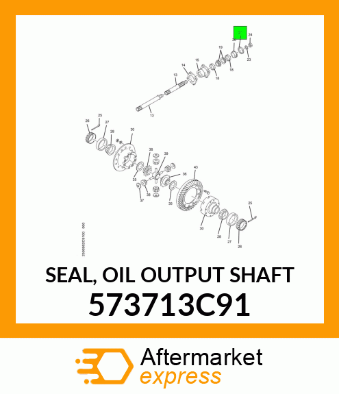 SEAL, OIL OUTPUT SHAFT 573713C91