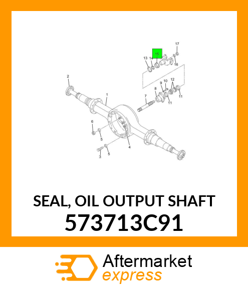 SEAL, OIL OUTPUT SHAFT 573713C91