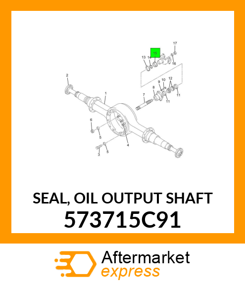 SEAL, OIL OUTPUT SHAFT 573715C91