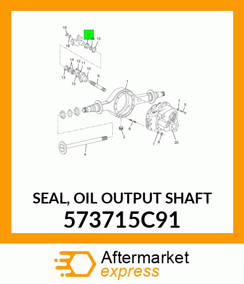 SEAL, OIL OUTPUT SHAFT 573715C91