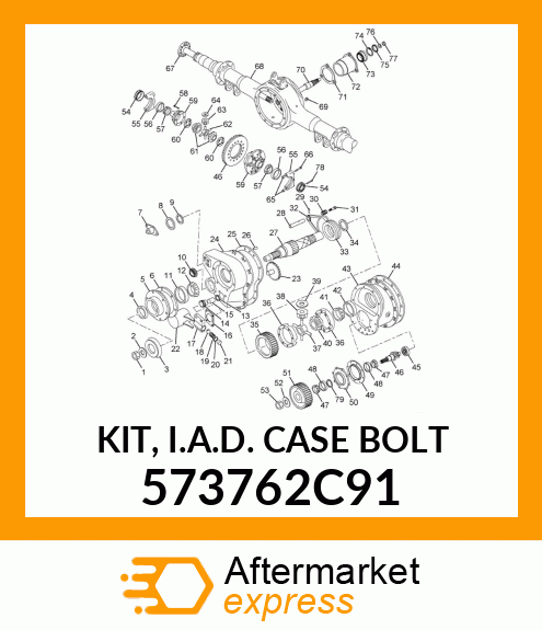 KIT, I.A.D. CASE BOLT 573762C91