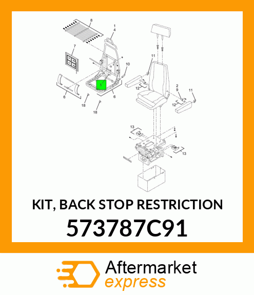 KIT, BACK STOP RESTRICTION 573787C91