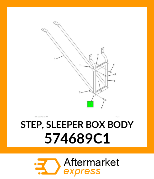 STEP, SLEEPER BOX BODY 574689C1