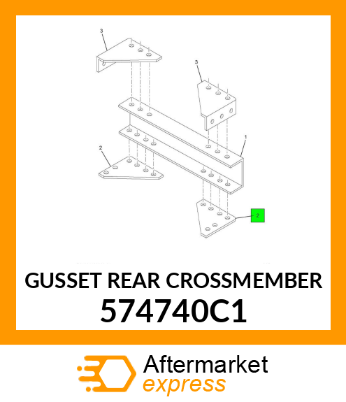 GUSSET REAR CROSSMEMBER 574740C1