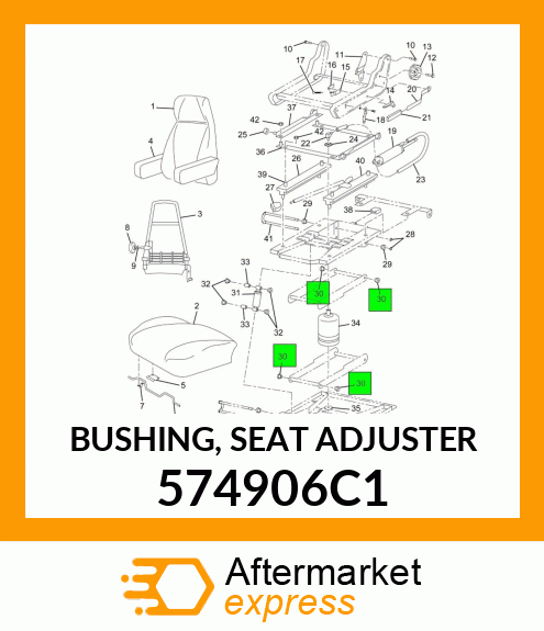 BUSHING, SEAT ADJUSTER 574906C1
