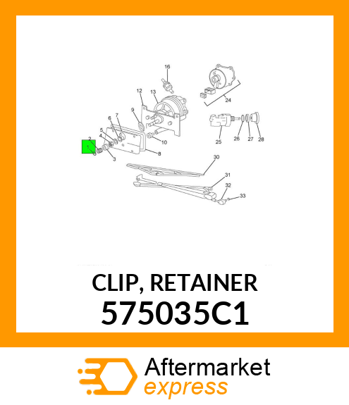 CLIP, RETAINER 575035C1