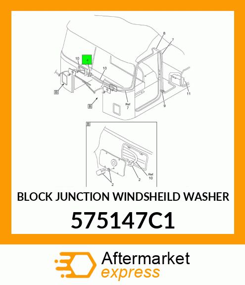 BLOCK JUNCTION WINDSHEILD WASHER 575147C1