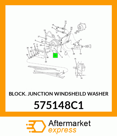 BLOCK JUNCTION WINDSHEILD WASHER 575148C1