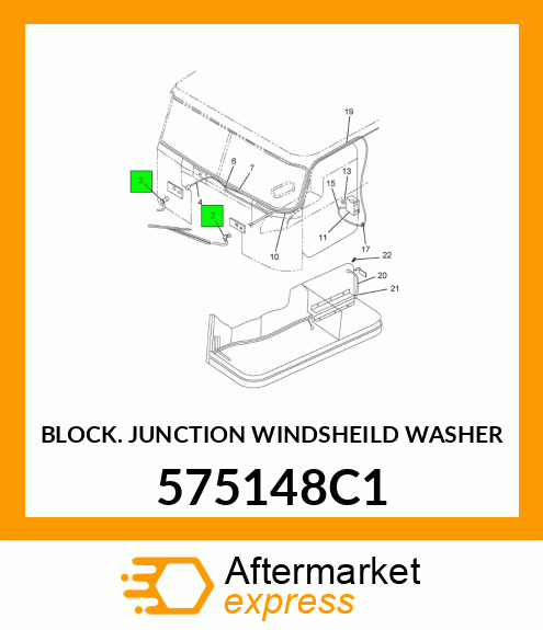 BLOCK JUNCTION WINDSHEILD WASHER 575148C1