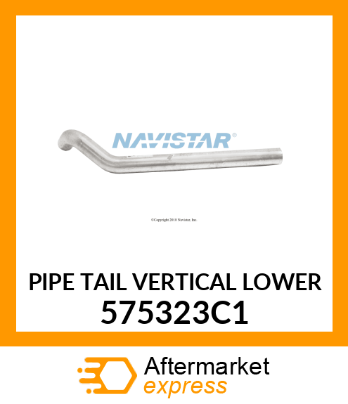 PIPE TAIL VERTICAL LOWER 575323C1