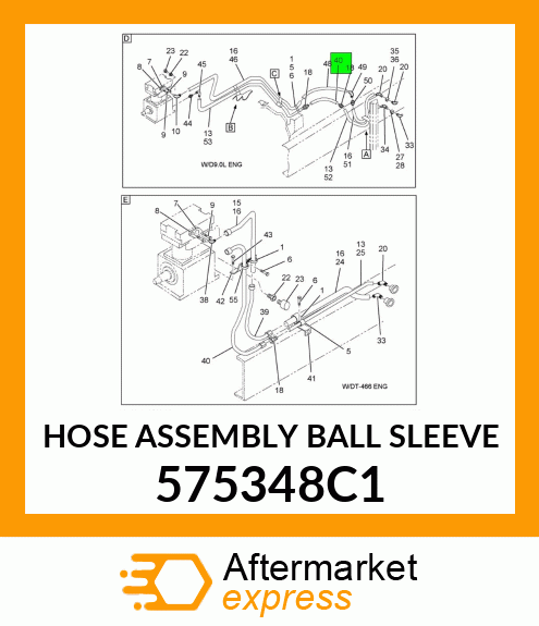 HOSE ASSEMBLY BALL SLEEVE 575348C1