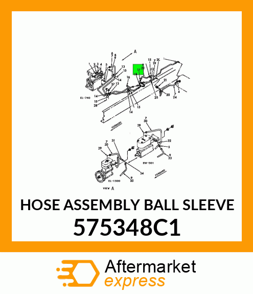 HOSE ASSEMBLY BALL SLEEVE 575348C1