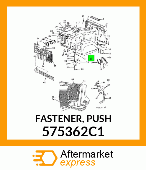 FASTENER, PUSH 575362C1