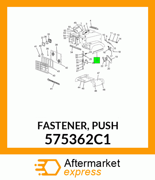 FASTENER, PUSH 575362C1