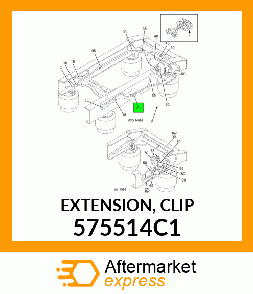 EXTENSION, CLIP 575514C1