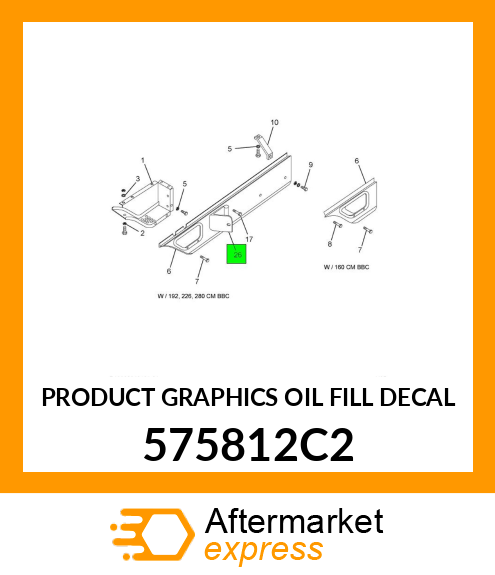 PRODUCT GRAPHICS OIL FILL DECAL 575812C2