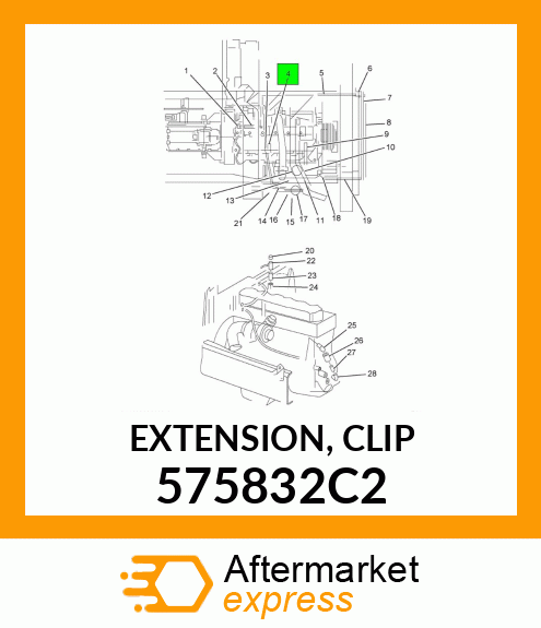 EXTENSION, CLIP 575832C2