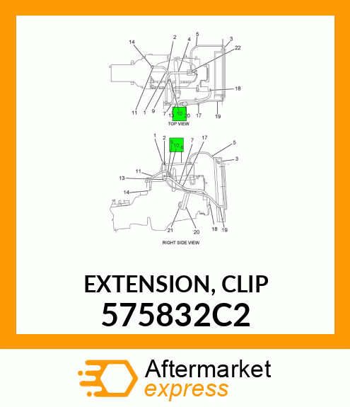 EXTENSION, CLIP 575832C2