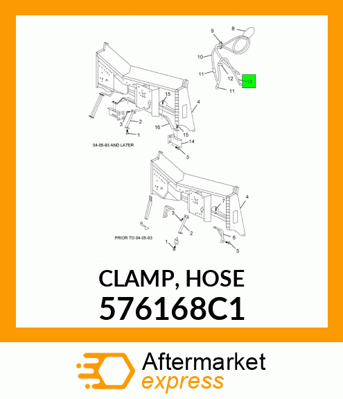 CLAMP, HOSE 576168C1