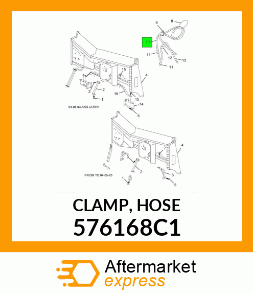 CLAMP, HOSE 576168C1