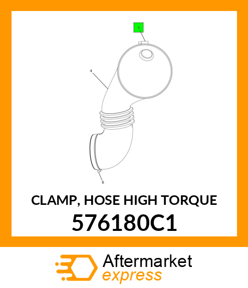 CLAMP, HOSE HIGH TORQUE 576180C1