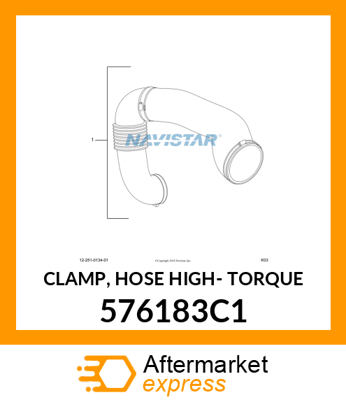 CLAMP, HOSE HIGH- TORQUE 576183C1