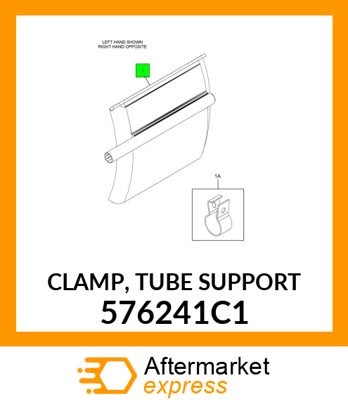 CLAMP, TUBE SUPPORT 576241C1