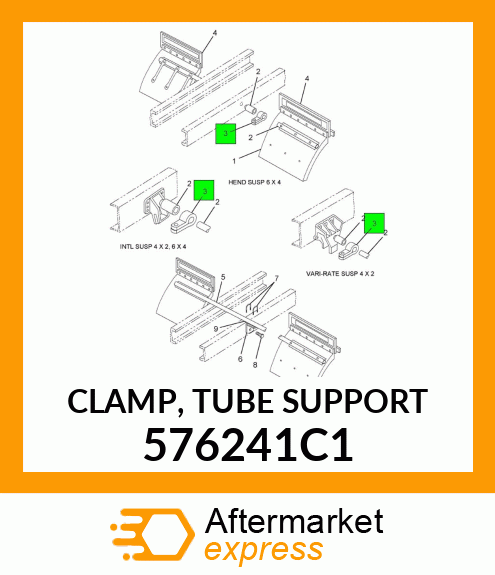 CLAMP, TUBE SUPPORT 576241C1