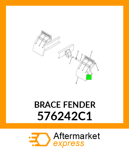 BRACE FENDER 576242C1