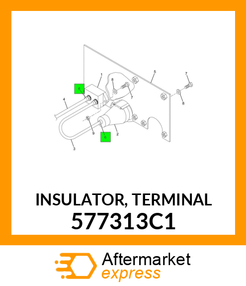 INSULATOR, TERMINAL 577313C1