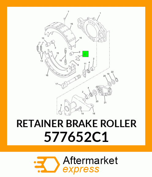 RETAINER BRAKE ROLLER 577652C1