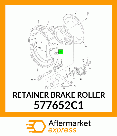 RETAINER BRAKE ROLLER 577652C1