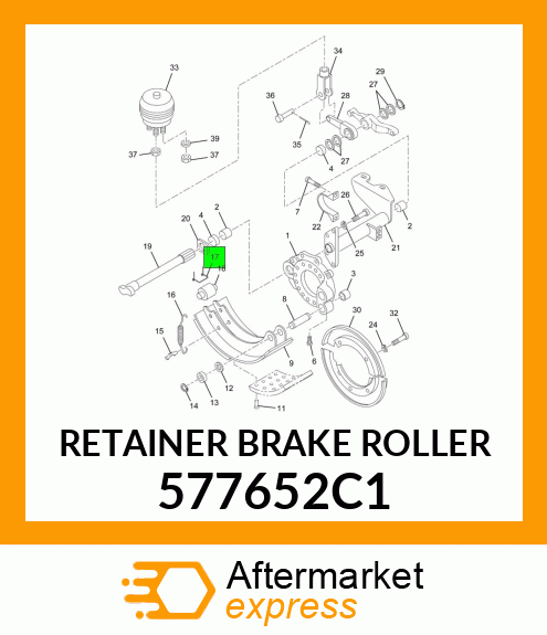 RETAINER BRAKE ROLLER 577652C1