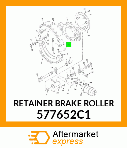 RETAINER BRAKE ROLLER 577652C1