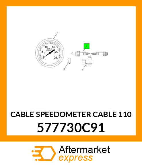 CABLE SPEEDOMETER CABLE 110" 577730C91