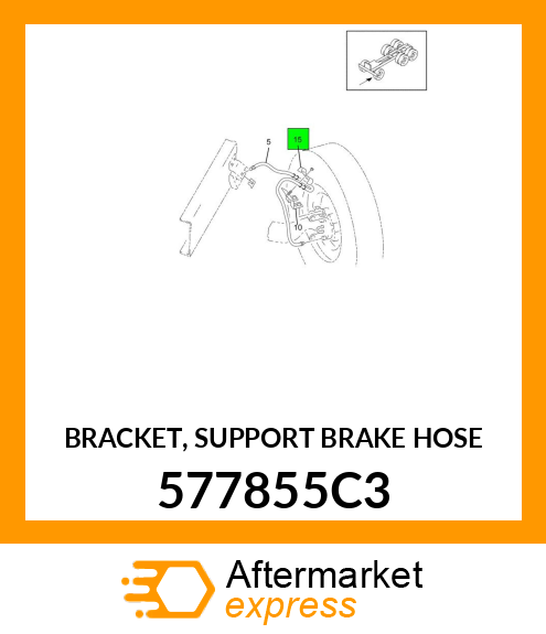 BRACKET, SUPPORT BRAKE HOSE 577855C3