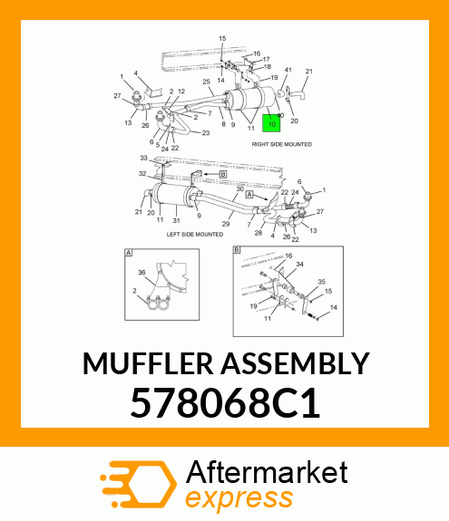 MUFFLER ASSEMBLY 578068C1