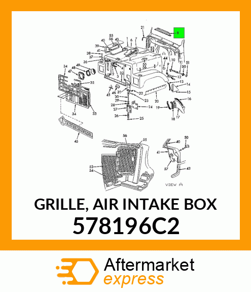 GRILLE, AIR INTAKE BOX 578196C2