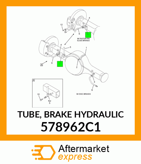 TUBE, BRAKE HYDRAULIC 578962C1