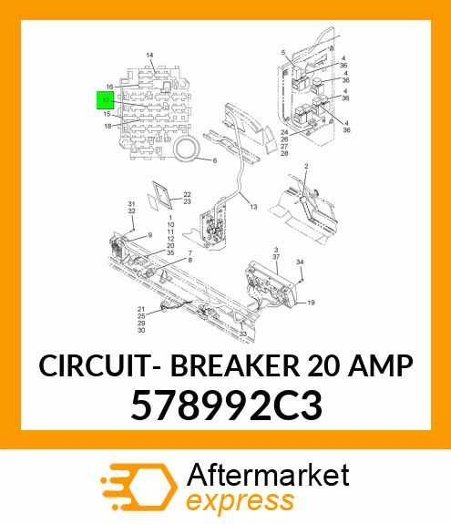 CIRCUIT- BREAKER 20 AMP 578992C3