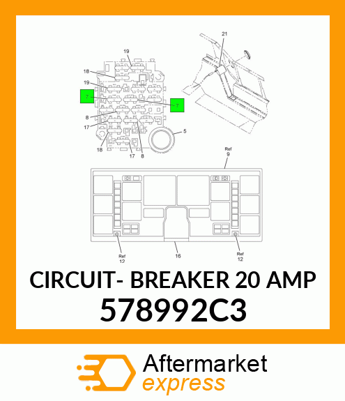 CIRCUIT- BREAKER 20 AMP 578992C3